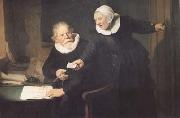 The Shipbuilder and his Wife (mk25) Rembrandt